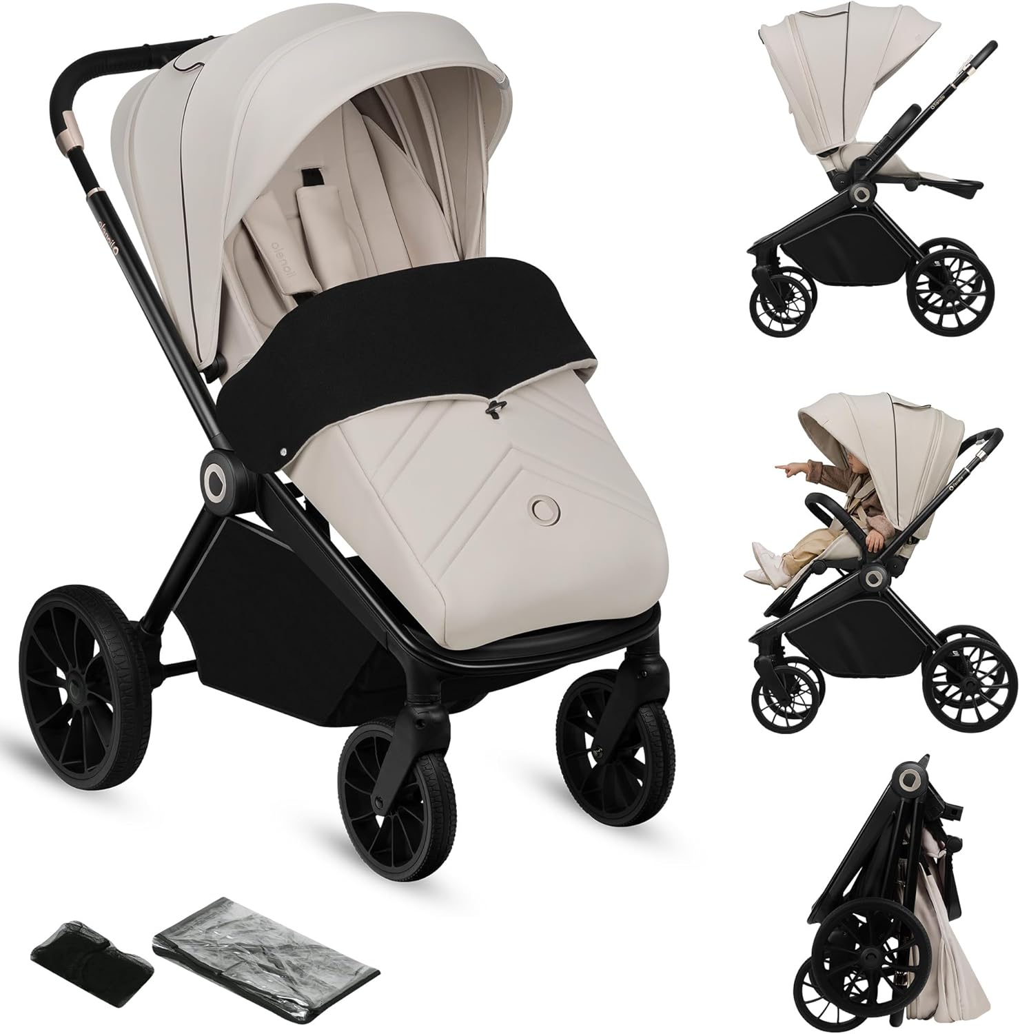 lionelo Cochecito de bebé MIKA PLUS 6 a 48 meses a 22 kg miniatura 2