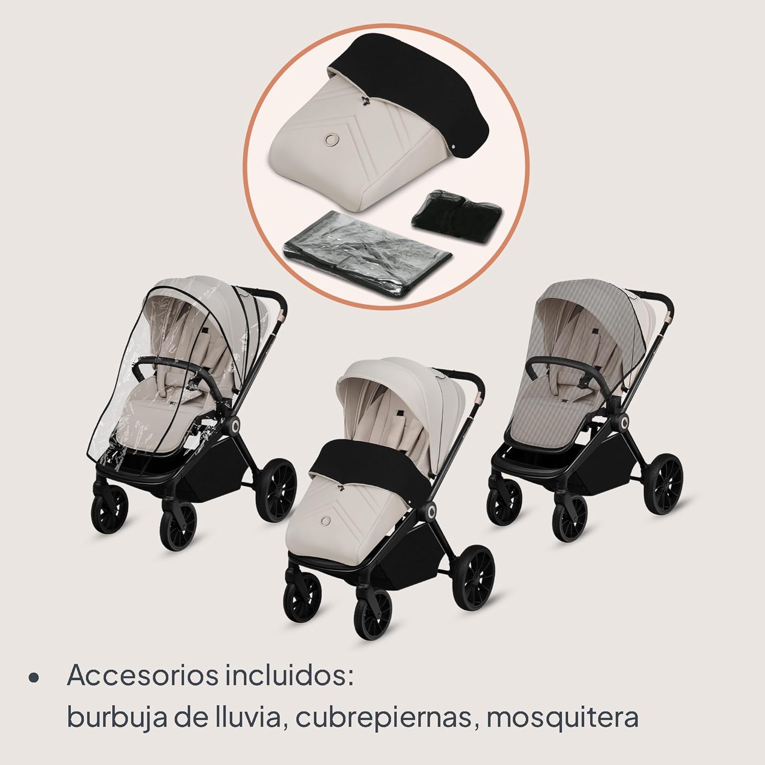 lionelo Cochecito de bebé MIKA PLUS 6 a 48 meses a 22 kg miniatura 11