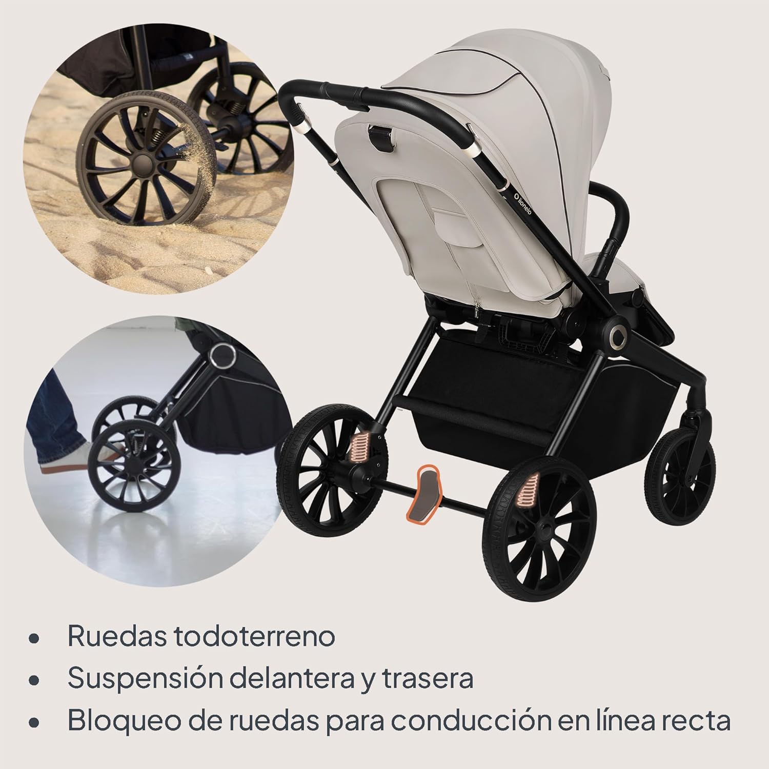 lionelo Cochecito de bebé MIKA PLUS 6 a 48 meses a 22 kg miniatura 6