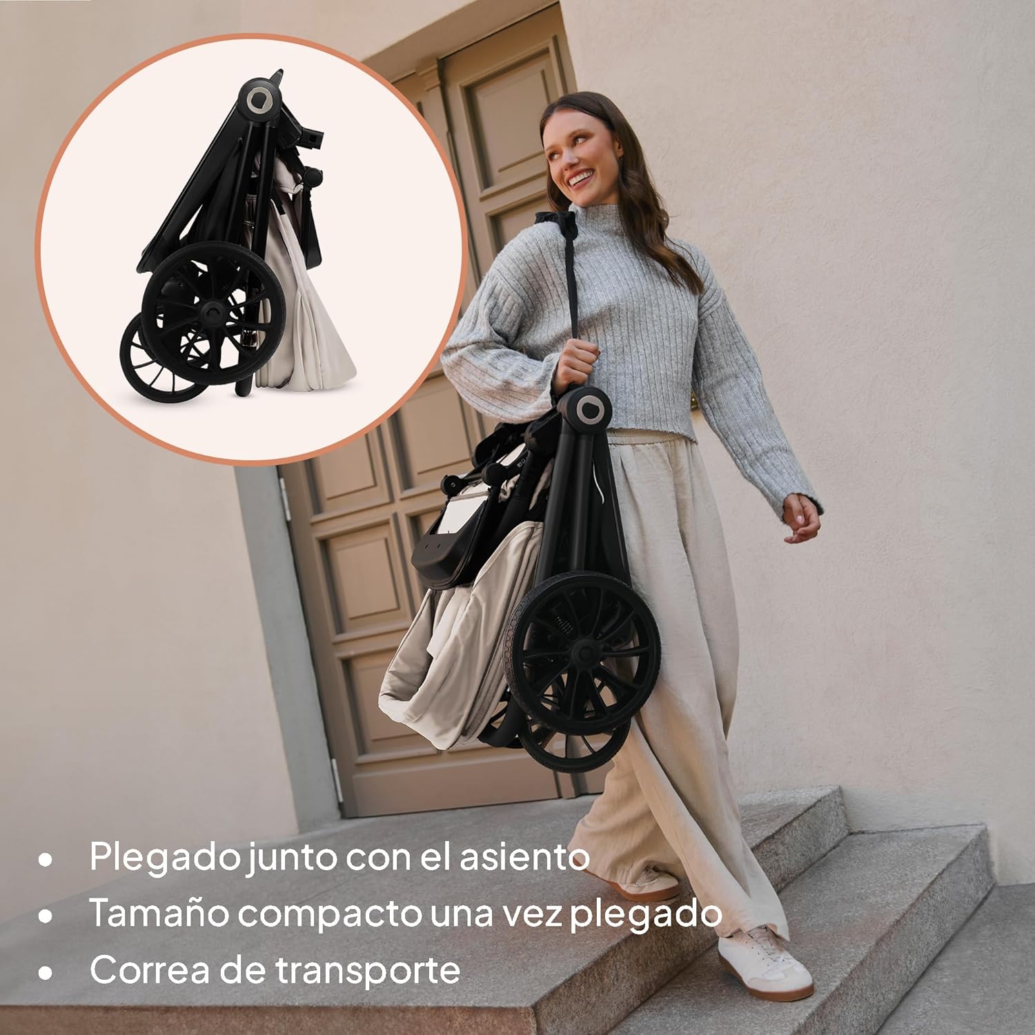 lionelo Cochecito de bebé MIKA PLUS 6 a 48 meses a 22 kg miniatura 9