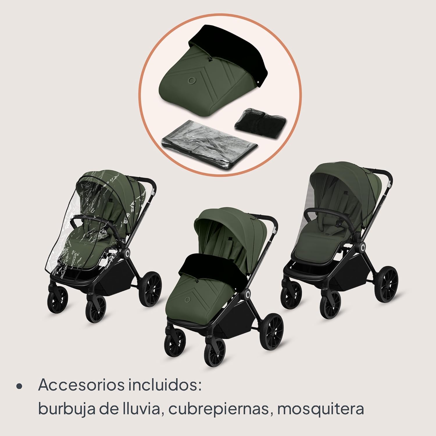 lionelo Cochecito de bebé MIKA PLUS 6 a 48 meses a 22 kg miniatura 11