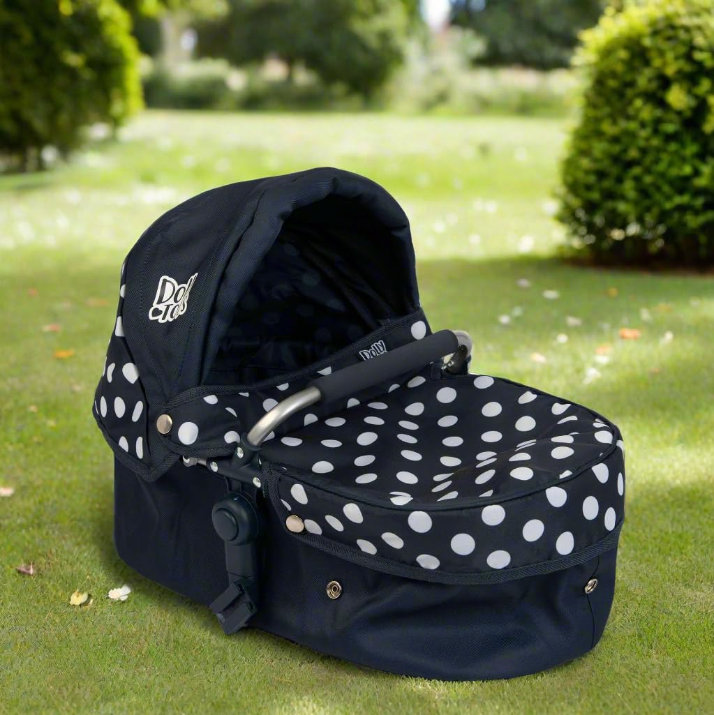 Dolly Tots Cochecito de bebé doble muñecas asa ajustable varias miniatura 8