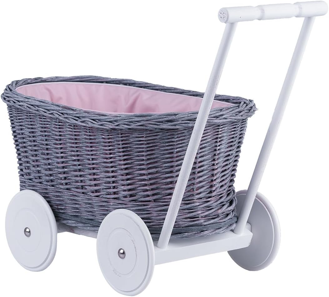 e-wicker24 Alles aus Weide Cochecito de bebé colgante cesta