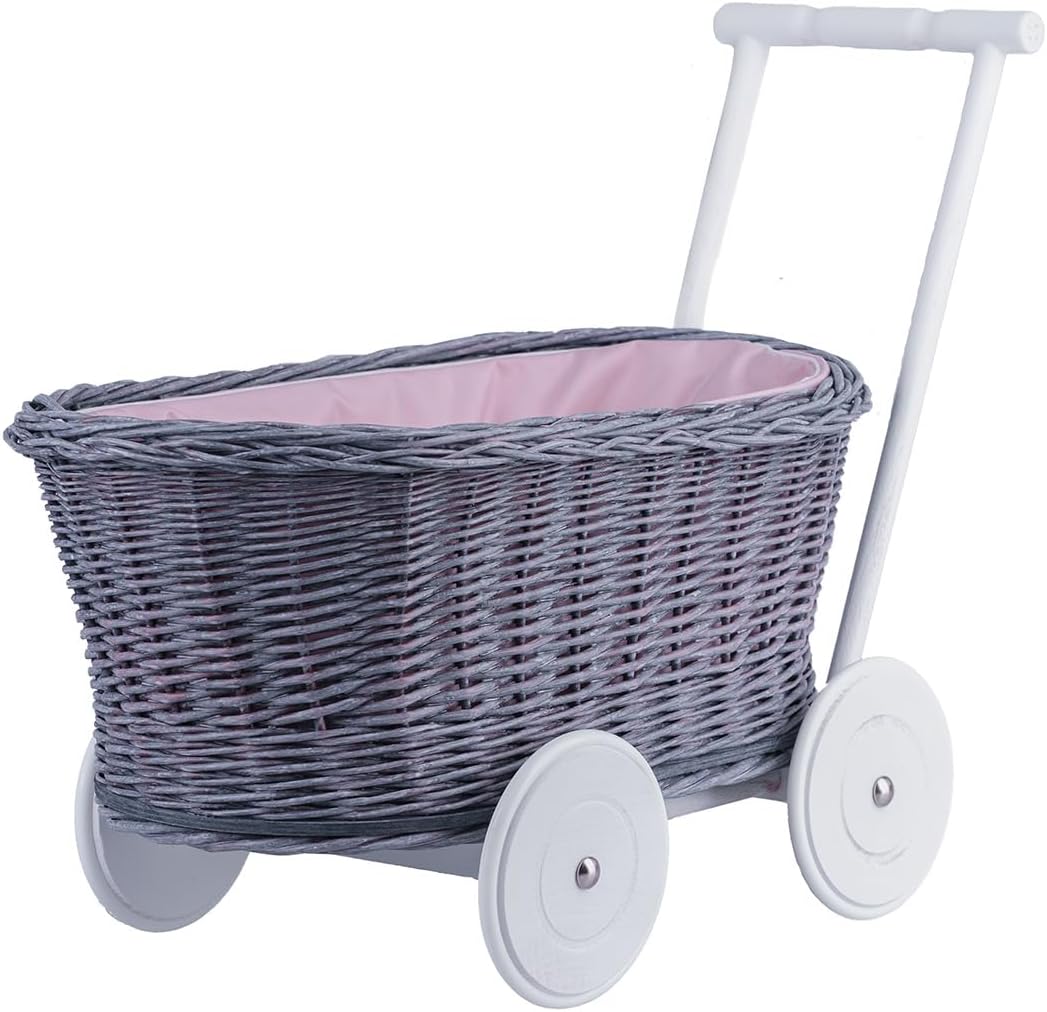 e-wicker24 Alles aus Weide Cochecito de bebé colgante cesta miniatura 4