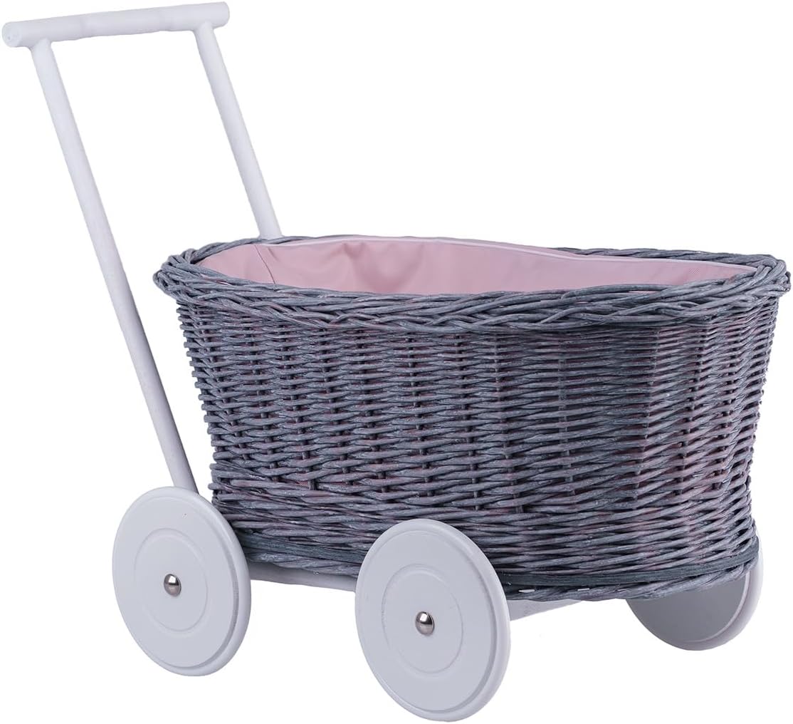 e-wicker24 Alles aus Weide Cochecito de bebé colgante cesta miniatura 6