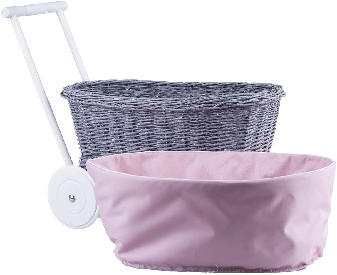 e-wicker24 Alles aus Weide Cochecito de bebé colgante cesta miniatura 7