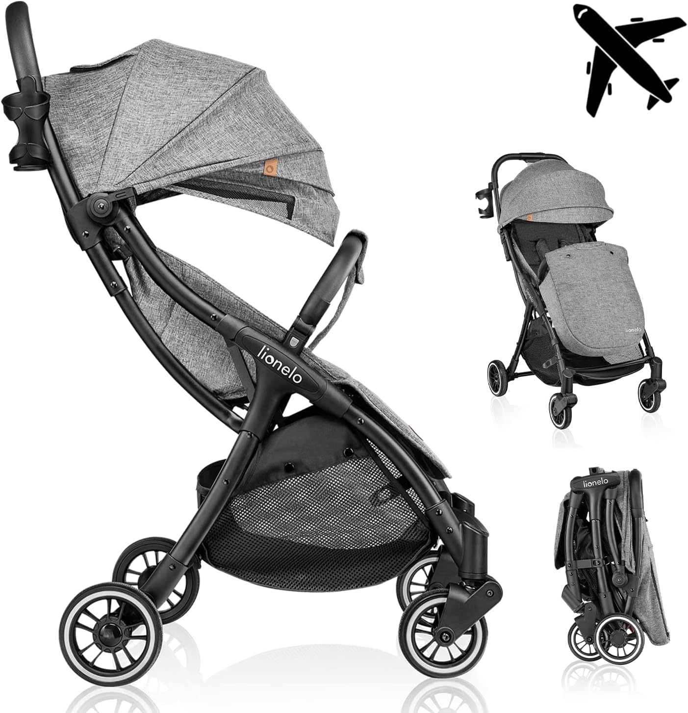 lionelo Cochecito de bebé Julie ONE miniatura 2