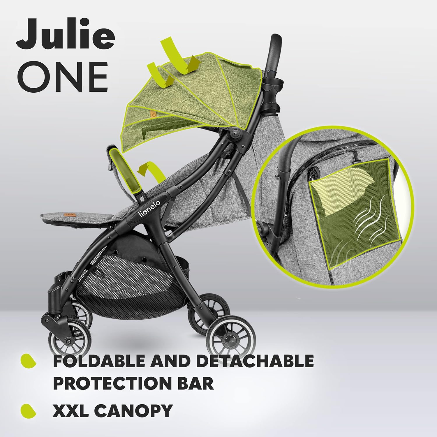 lionelo Cochecito de bebé Julie ONE miniatura 8