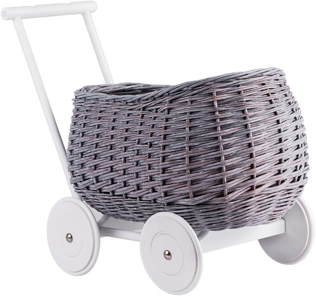 e-wicker24 Alles aus Weide Cochecito de bebé colgante cesta miniatura 6