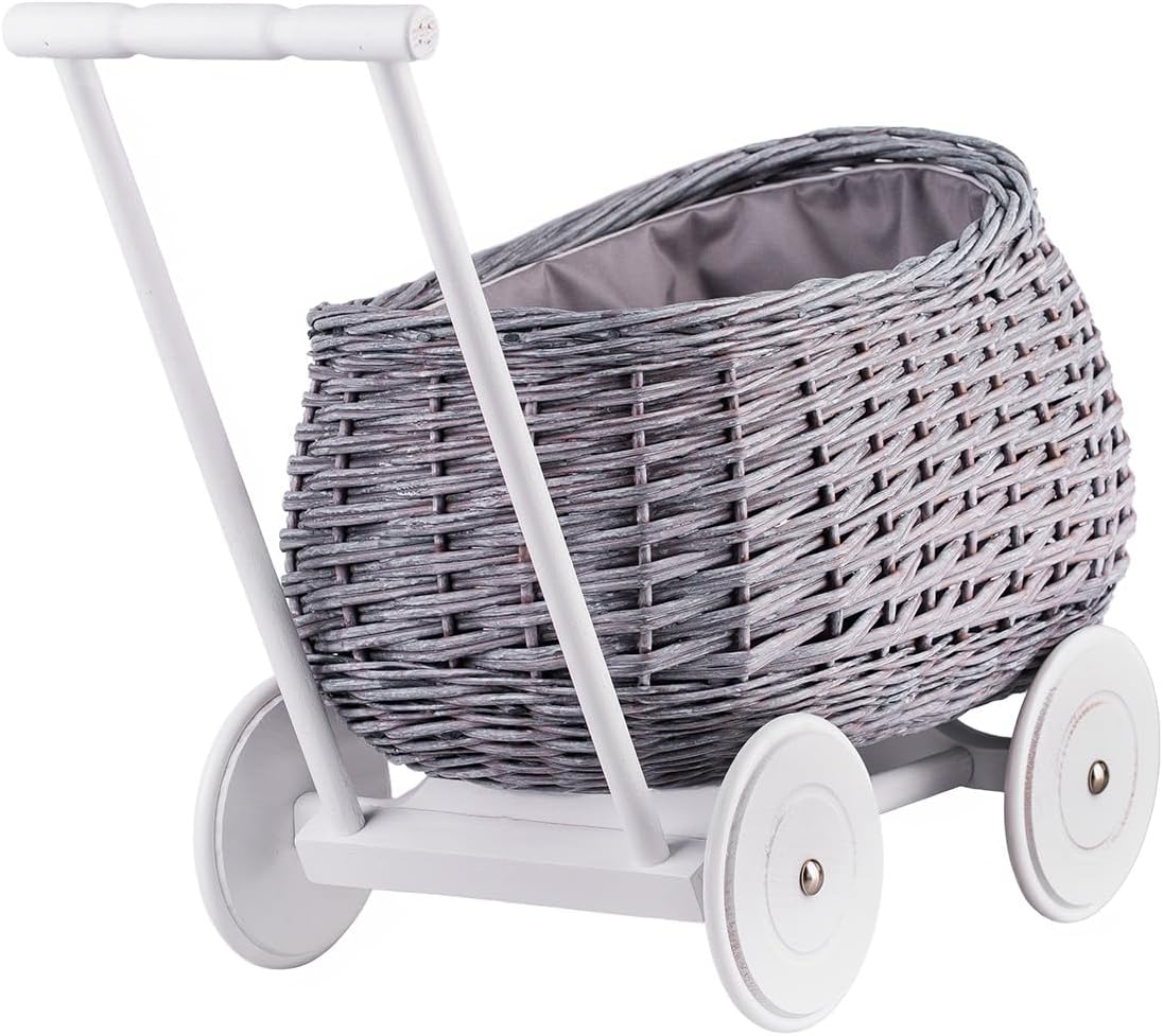 e-wicker24 Alles aus Weide Cochecito de bebé colgante cesta miniatura 7