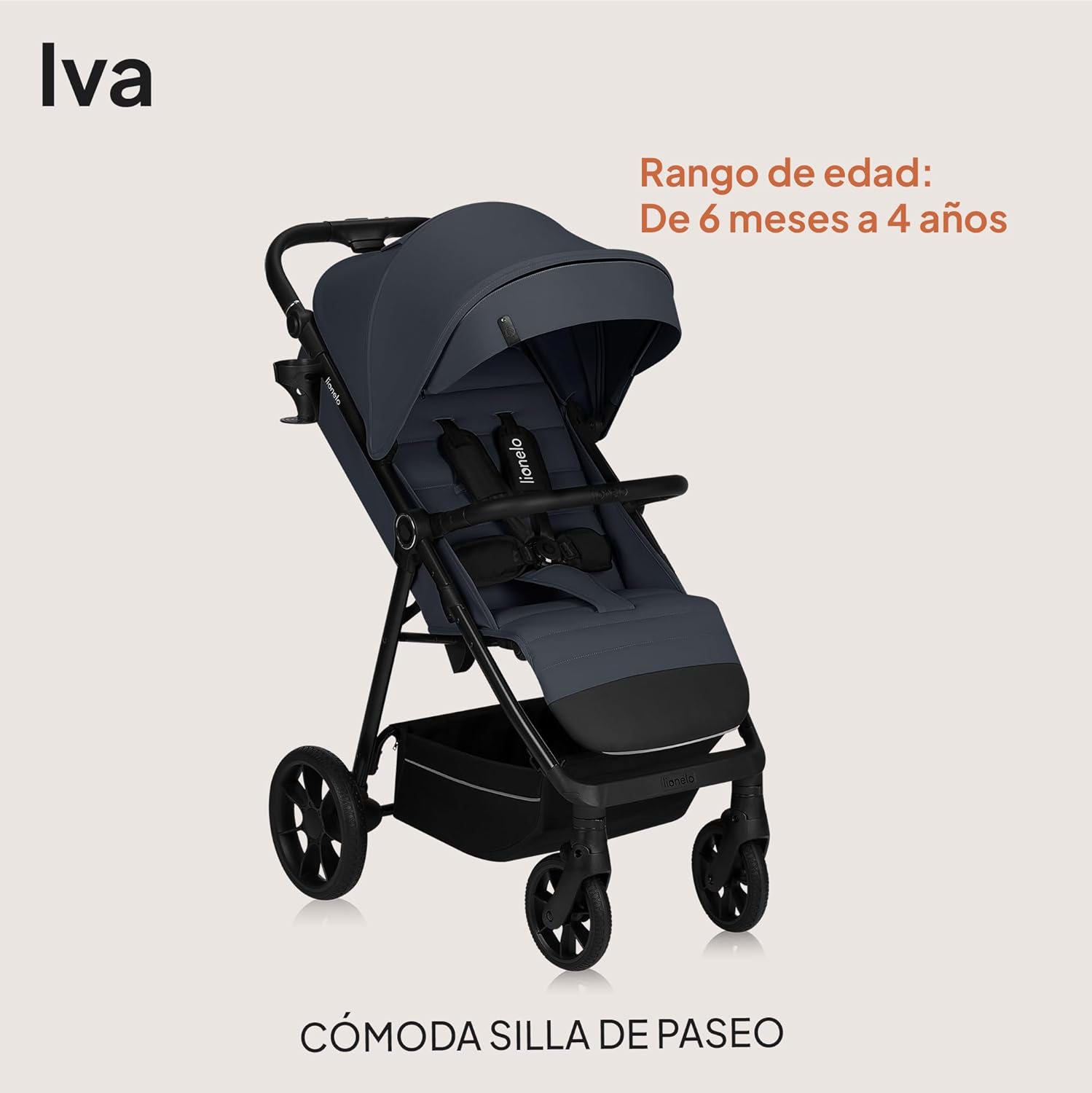lionelo Cochecito de bebé IVA Hasta 22 kg 6 m a 4 años Ruedas miniatura 3