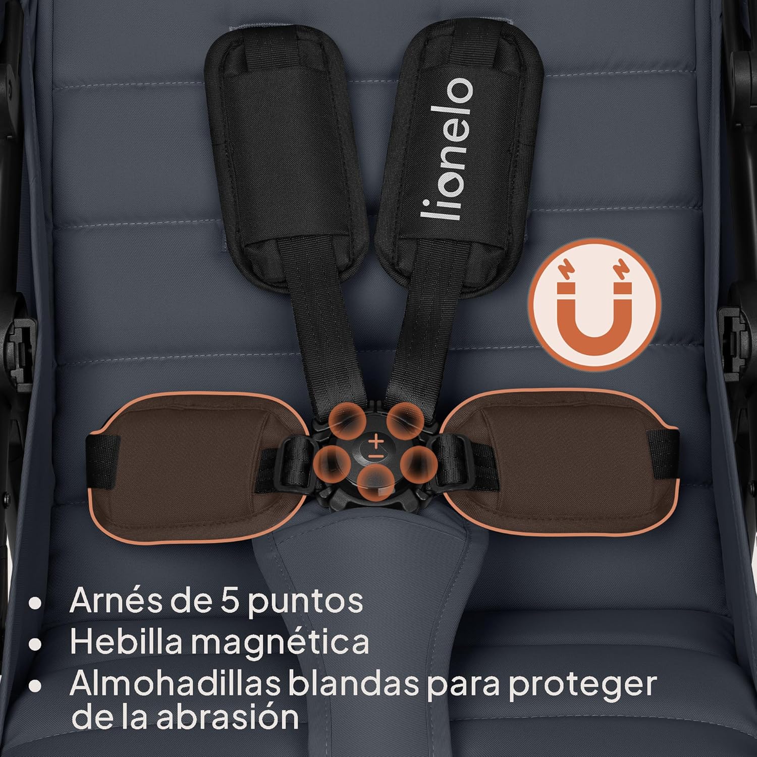 lionelo Cochecito de bebé IVA Hasta 22 kg 6 m a 4 años Ruedas miniatura 8