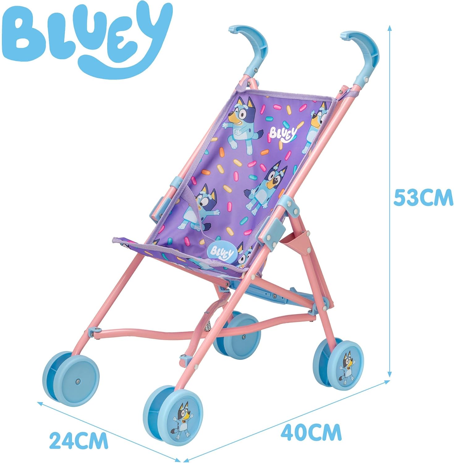 ColorBaby Cochecito de bebé Bluey Juguete miniatura 5