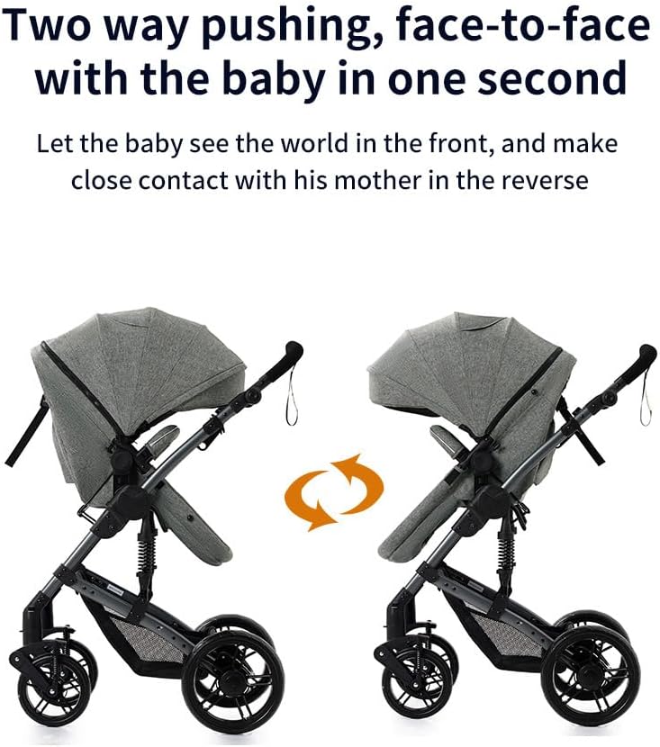 Oubeauou Cochecito de bebé 3 en 1 miniatura 7