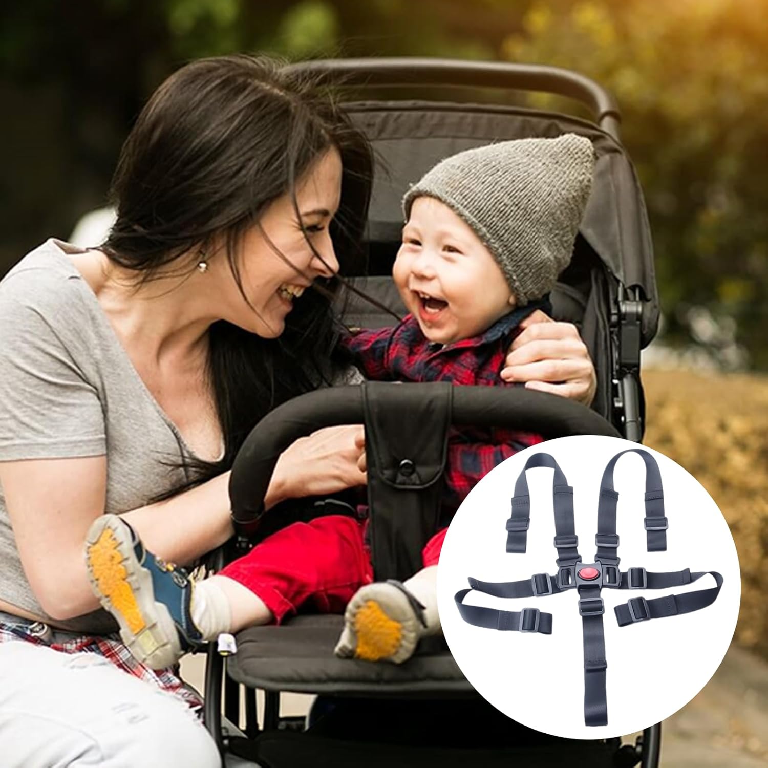 Hsyzygian Cochecito de bebé seguridad miniatura 9